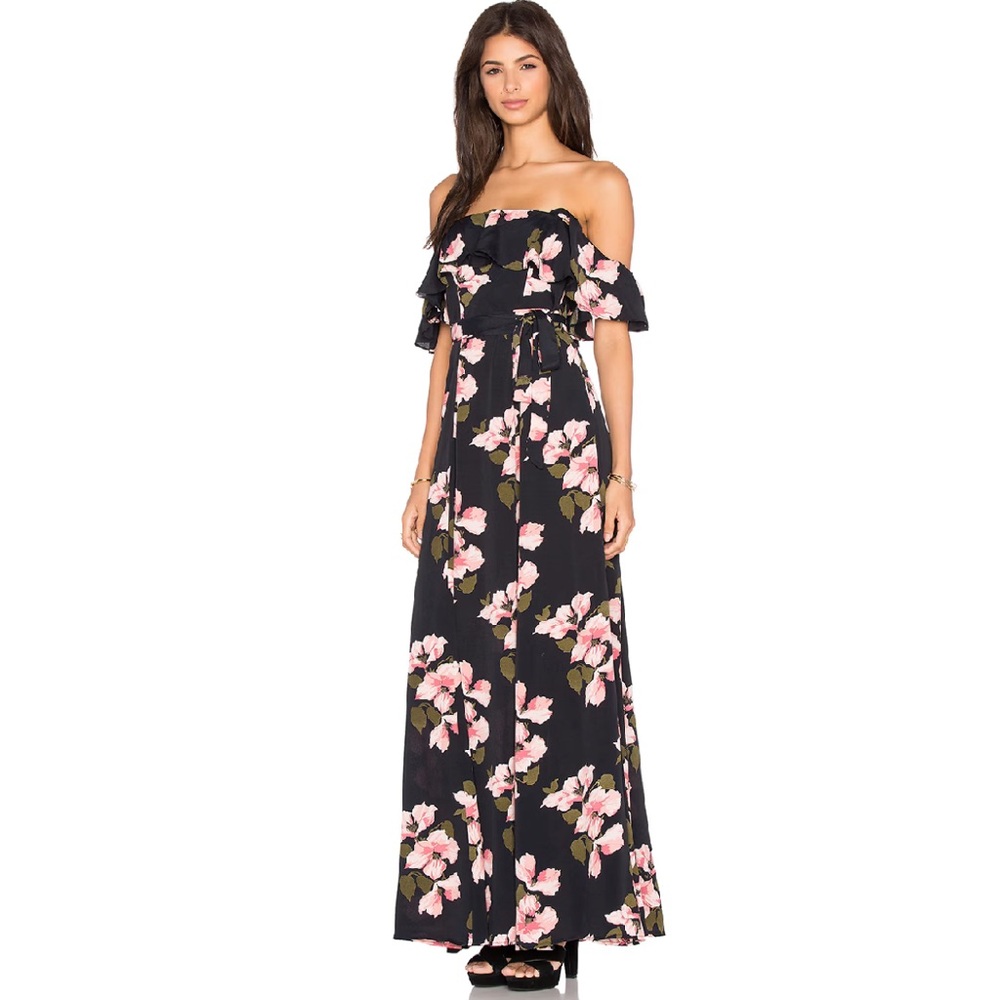 Privacy Please Revolve Petro Off The Shoulder Floral Maxi Dress Size Small (S) - Picture 8 of 8